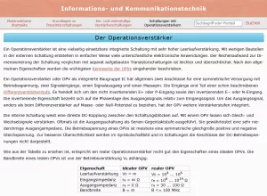 Webseite: Der Operationsverstärker