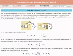 Webseite: Konstantstromquellen