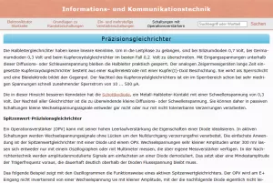 Webseite: Präzisionsgleichrichter