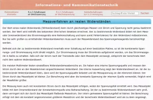 Webseite: Die Widerstandsmessbrücke