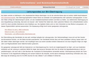Webseite: Leitungscodes zur Bit-Übertragung