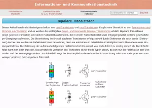 Webseite: Bipolare Transistoren