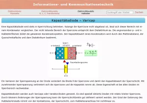 Webseite: Kapazitätsdiode - Varicap