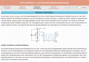 Webseite: Hartley-Oszillator