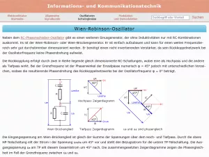 Webseite: Wien-Robinson-Oszillator
