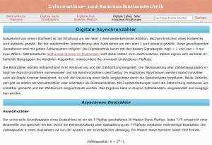 Webseite: Digitale Asynchronzähler