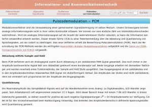 Webseite: Pulcodemodulation - PCM