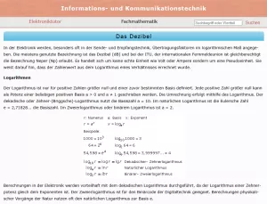 Webseite: Das Dezibel