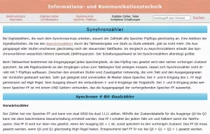 Webseite: Digitale Synchronzähler