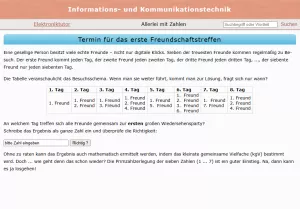 Webseite: Termin für das erste Freundschaftstreffen