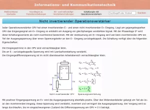 Webseite: Nicht-invertierender Operationsverstärker