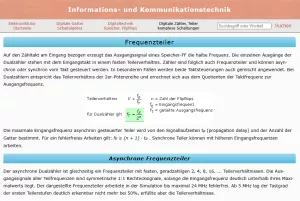 Webseite: Digitale Frequenzteiler