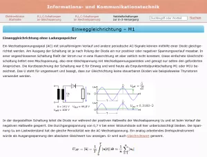 Webseite: Einweggleichrichtung - M1