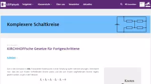 Unterrichtsbaustein: KIRCHHOFFsche Gesetze für Fortgeschrittene