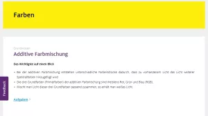 Unterrichtsbaustein: Additive Farbmischung