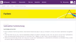 Unterrichtsbaustein: Subtraktive Farbmischung