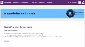 Unterrichtsbaustein: Magnetfeld einer Zylinderspule