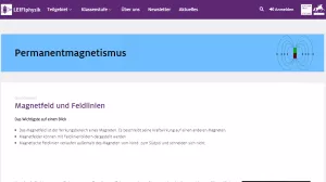 Unterrichtsbaustein: Magnetfeld und Feldlinien
