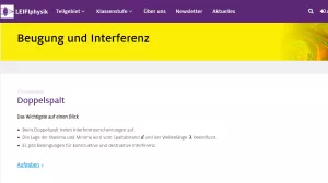 Unterrichtsbaustein: Doppelspalt