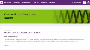 Unterrichtsbaustein: Kombination von Federn oder Gummis