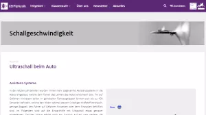 Unterrichtsbaustein: Ultraschall beim Auto