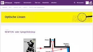 Unterrichtsbaustein: NEWTON- oder Spiegelteleskop