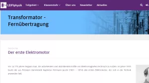 Unterrichtsbaustein: Der erste Elektromotor