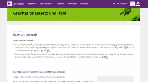 Unterrichtsbaustein: Gravitationskraft