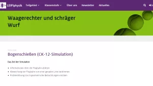 Simulation: Bogenschießen (CK-12-Simulation)