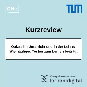 Webseite: Quizze im Unterricht und in der Lehre: Wie häufiges Testen zum Lernen beiträgt