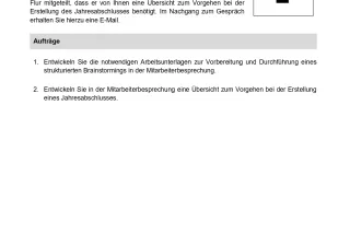 Unterrichtsbaustein: Vorgehen bei der Erstellung des Jahresabschlusses planen (Version Schüler/in) (PDF, barrierefrei)