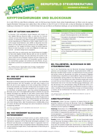 Arbeitsblatt: Kryptowährungen und Blockchain