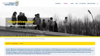 Unterrichtsbaustein: Der Mauerfall und das Jahr 1989