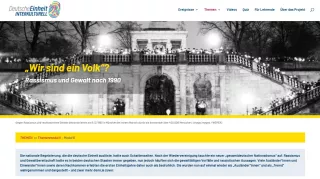 Unterrichtsbaustein: Rassismus und Gewalt nach 1990