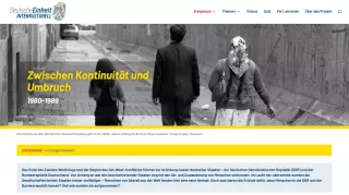 Unterrichtsbaustein: Zwischen Kontinuität und Umbruch 1980-1989