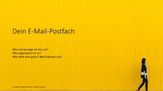 Unterrichtsbaustein: Wie lege ich eine E-Mail-Adresse an?