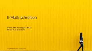 Unterrichtsbaustein: Wie schreibe ich eine E-Mail richtig?