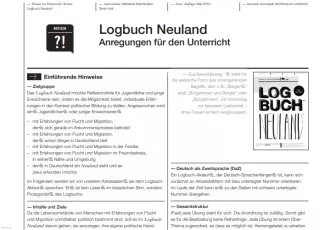 Unterrichtsplanung: Thema im Unterricht: Logbuch Neuland (Handreichung)