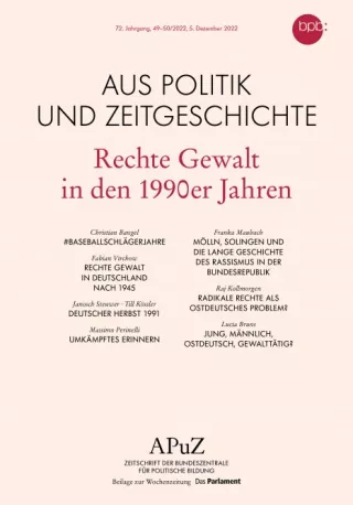 Text: Rechte Gewalt in den 1990er Jahren
