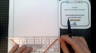 Video: Stumpfwinklige Mauerecken zeichnen