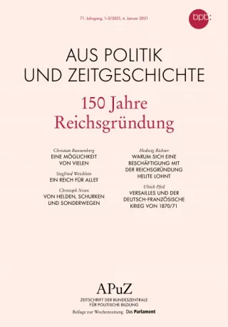 Text: 150 Jahre Reichsgründung