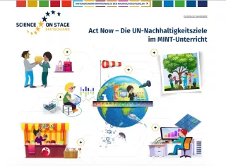 Webseite: Act Now – Die UN-Nachhaltigkeitsziele im MINT-Unterricht