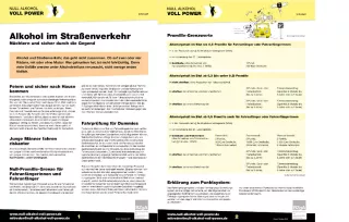 Text: Infoblatt: Alkohol im Straßenverkehr