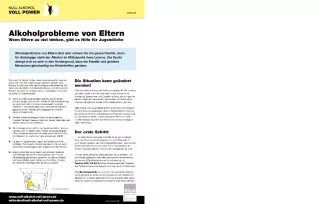 Text: Infoblatt: Alkoholprobleme von Eltern