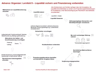 Unterrichtsbaustein: Liquidität sichern und Finanzierung vorbereiten: Advance Organizer (PDF)