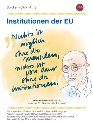 Broschuere: Institutionen der EU