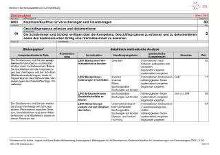 Unterrichtsplanung: Geschäftsprozesse erfassen und dokumentieren: Zielanalyse (PDF)