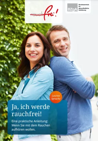 Broschuere: Ja, ich werde rauchfrei (leichte Sprache)