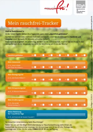 Interaktion: rauchfrei-Tracker