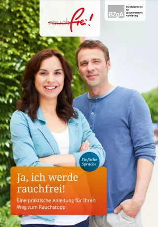 Broschuere: Ja, ich werde rauchfrei (einfache Sprache)